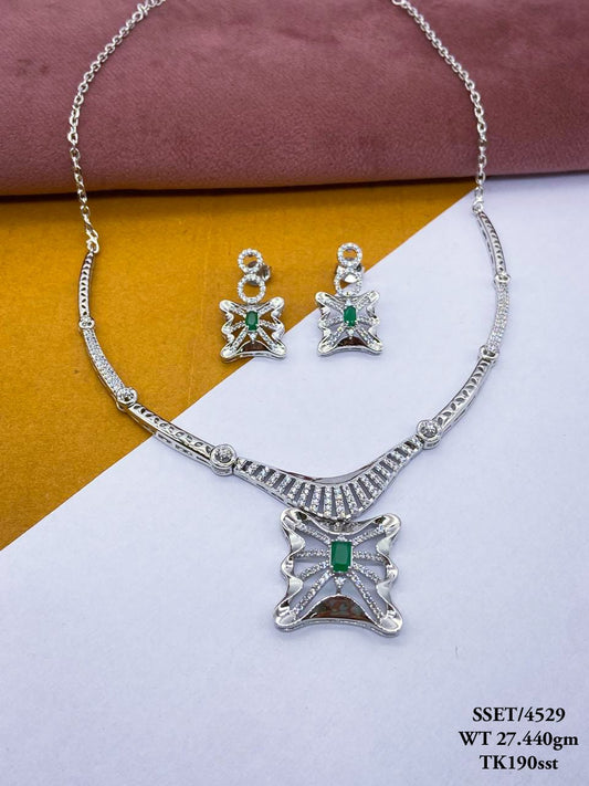 Sterling Silver Signity Set