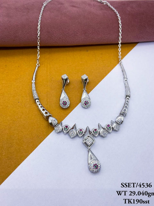 Sterling Silver Signity Set