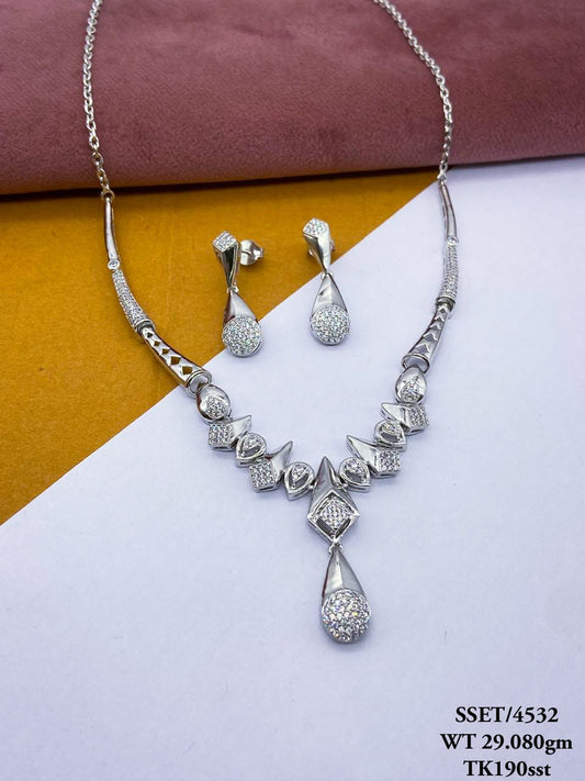 Sterling Silver Signity Set
