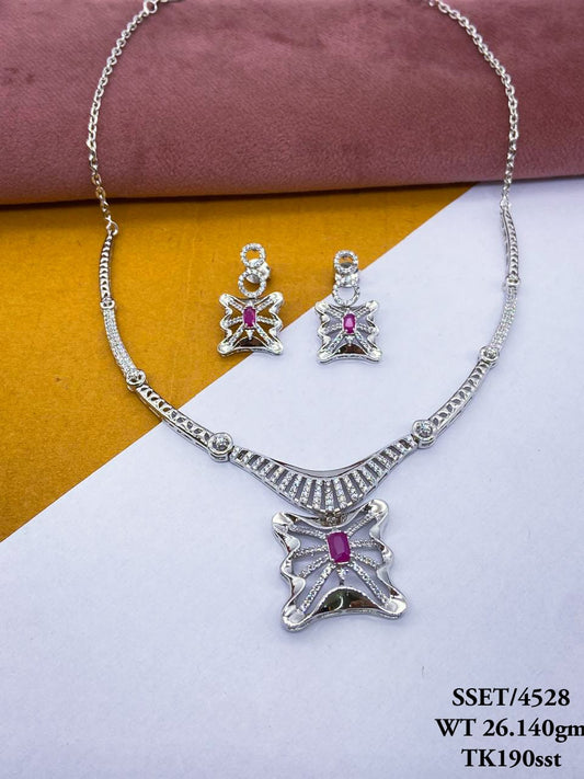 Sterling Silver Signity Set