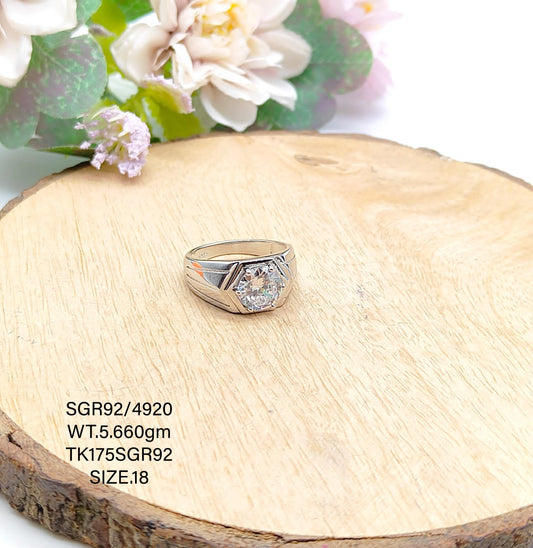 Sterling Silver Gents Ring