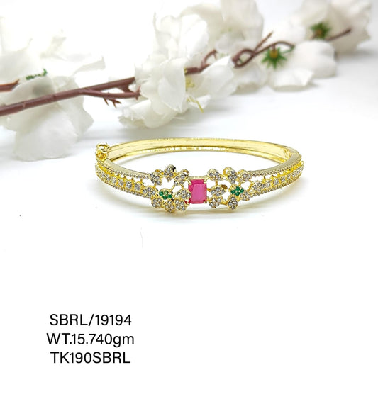 Sterling Silver Yellow Gold Polish Ladies Bracelet