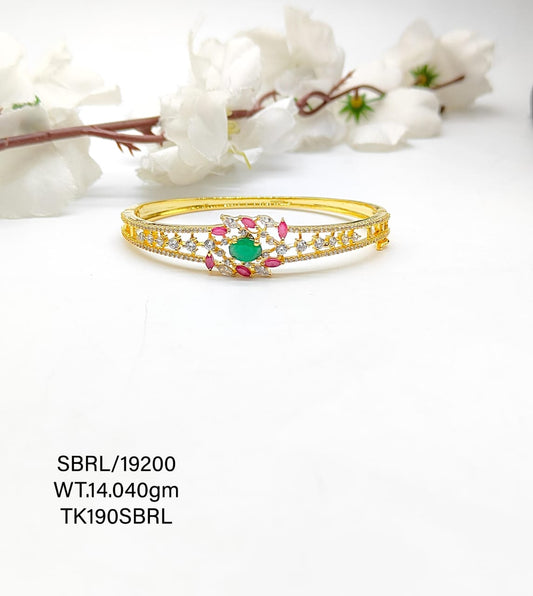 Sterling Silver Yellow Gold Polish Ladies Bracelet