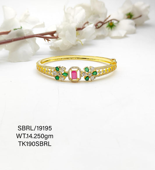 Sterling Silver Yellow Gold Polish Ladies Bracelet