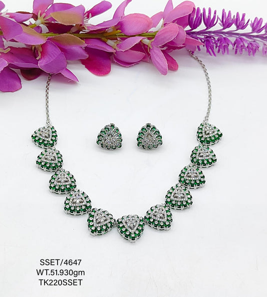 Sterling Silver Signity Set