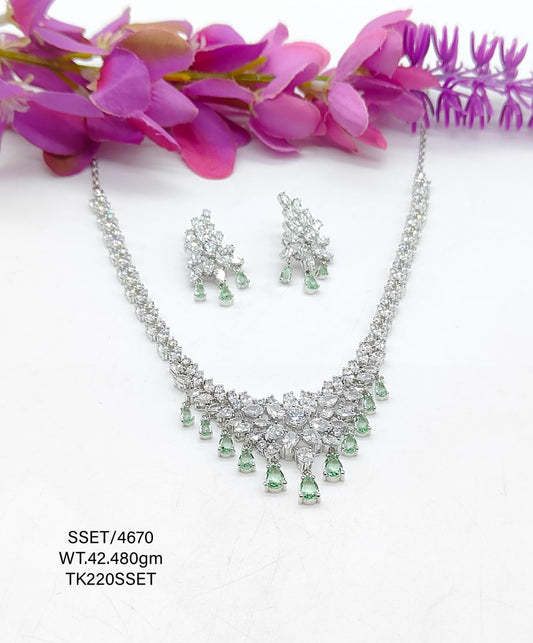 Sterling Silver Signity Set