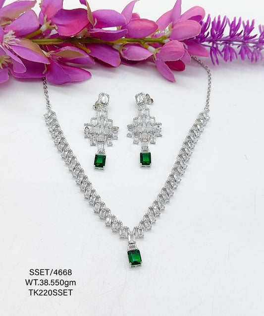 Sterling Silver Signity Set