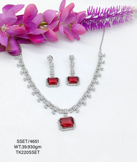 Sterling Silver Signity Set