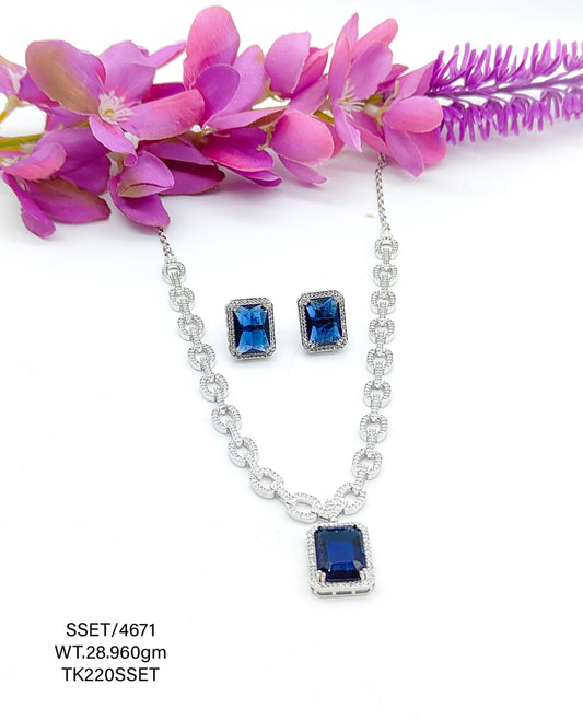 Sterling Silver Signity Set