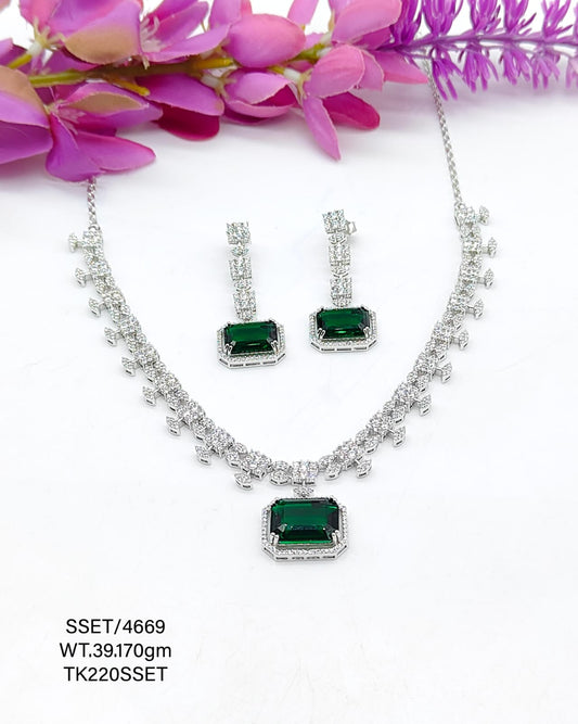 Sterling Silver Signity Set