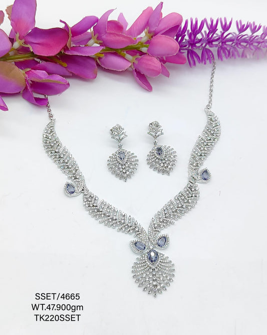 Sterling Silver Signity Set