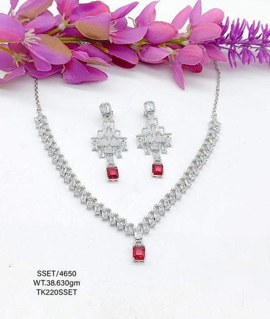 Sterling Silver Signity Set
